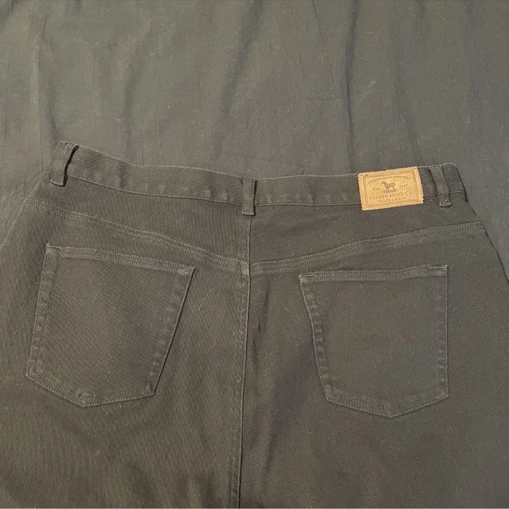 *PAIR*LRL Lauren Jeans Co Modern Straight Size 18W Black White - Picture 8 of 16